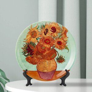 Decorative Ceramic Plate for Shelf or Table Display